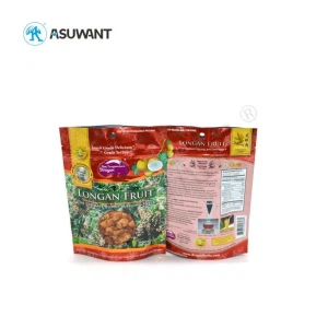 Sac d'emballage alimentaire avec Ziplock Stand Up Pouch Pouch Nut Snack