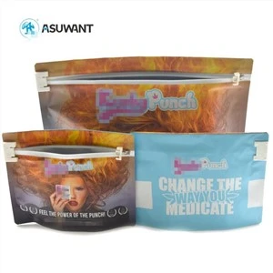 Glossy Matte fini Foil Enfant résistant à l'enfant Up Up Mylar Ziplock 3.5g Bages de mauvaises herbes biscuits