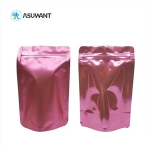 Rose Golden Mylar en aluminium en aluminium Sac en plastique ziplock