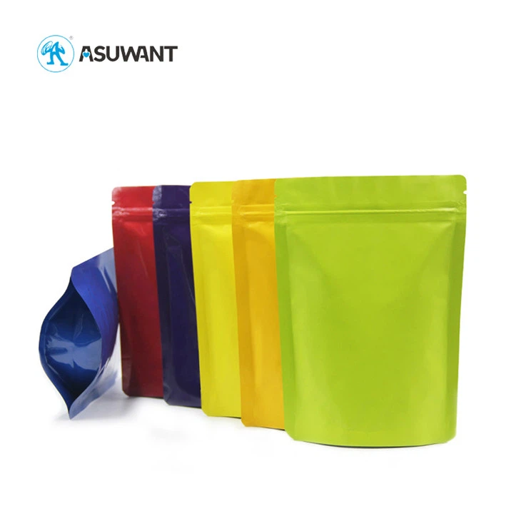 Colorful Small Aluminum Foil Heat Seal Sachet Zipper Pre Roll Packaging
