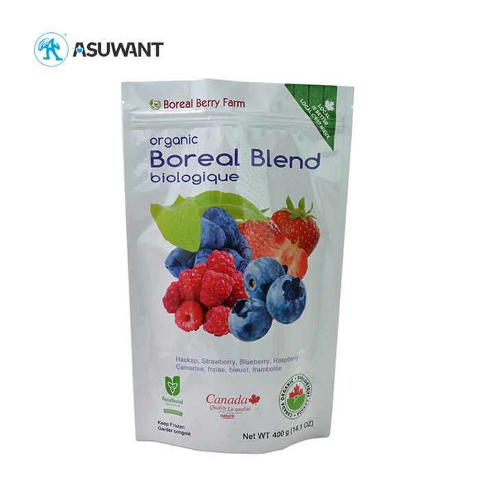 Natural Recyclable Plastic Package Bags For Original Ecological Food Packaging