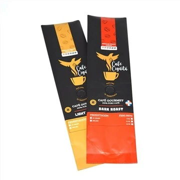 250g 500g côté gousset Foil Biodégradable Compostable Emballage de café