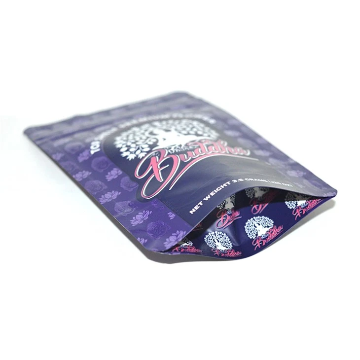 Plastic Ziplock Smell Proof Bag Edibles Thc Packaging Stand Up Pouch
