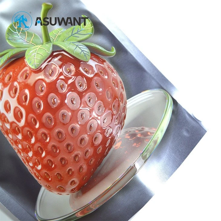 BRC Reverse Matte Finish Stand Up Zipper Pouches Wholesale Spot UV Low MOQ Mylar Bags high quality